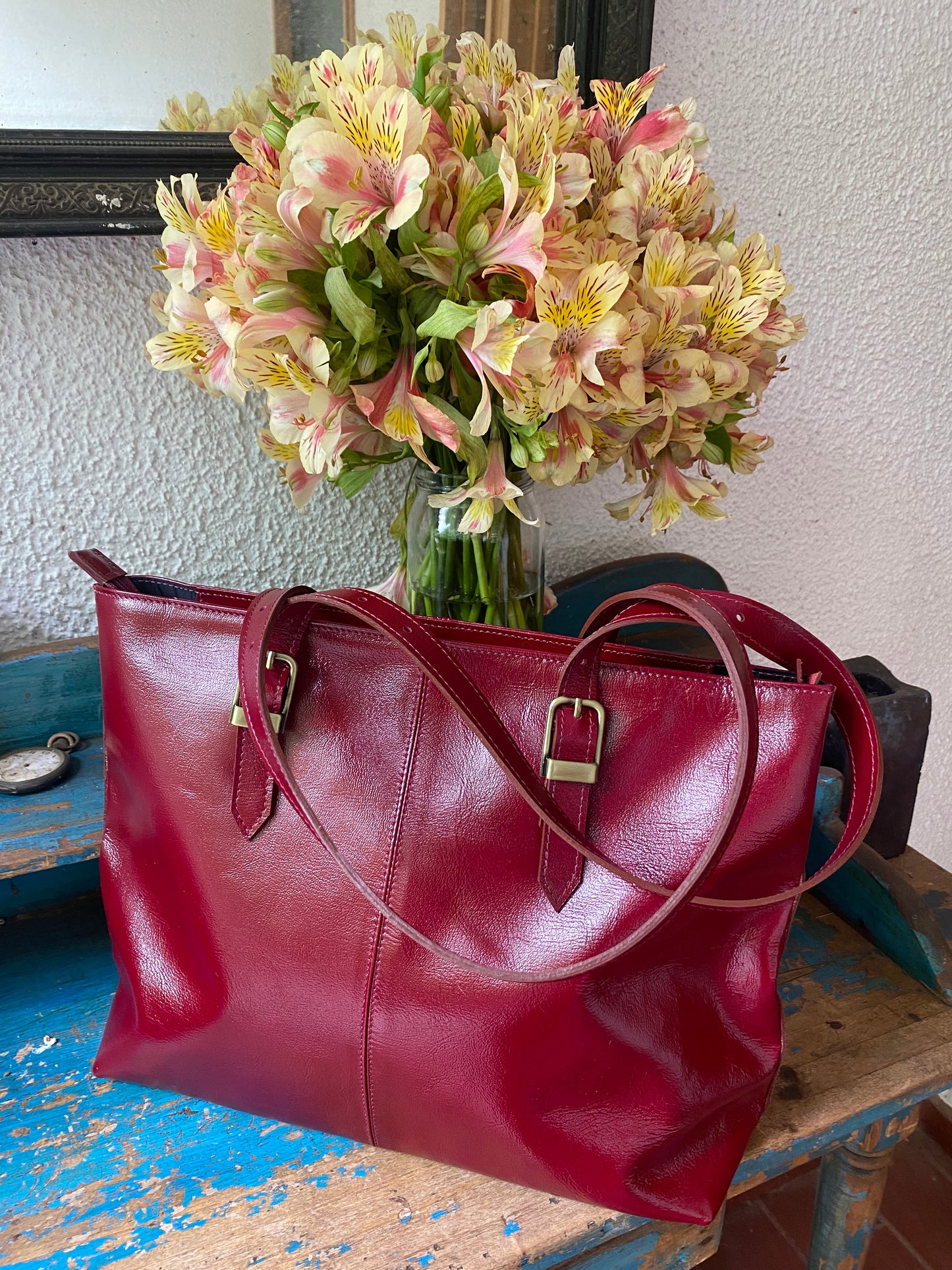 Cartera Pascuala Rojo Italiano