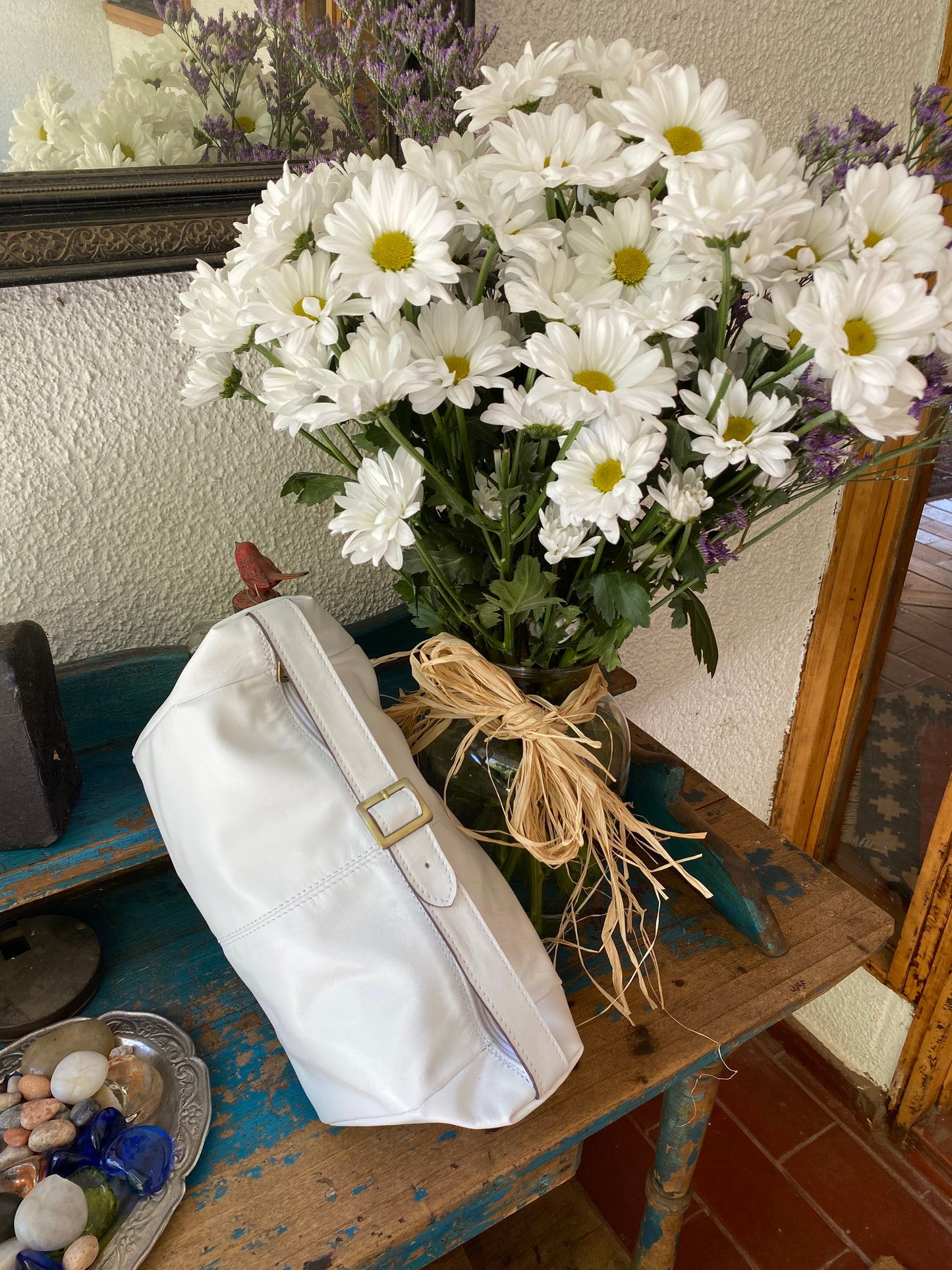 Neceser cuero Blanco