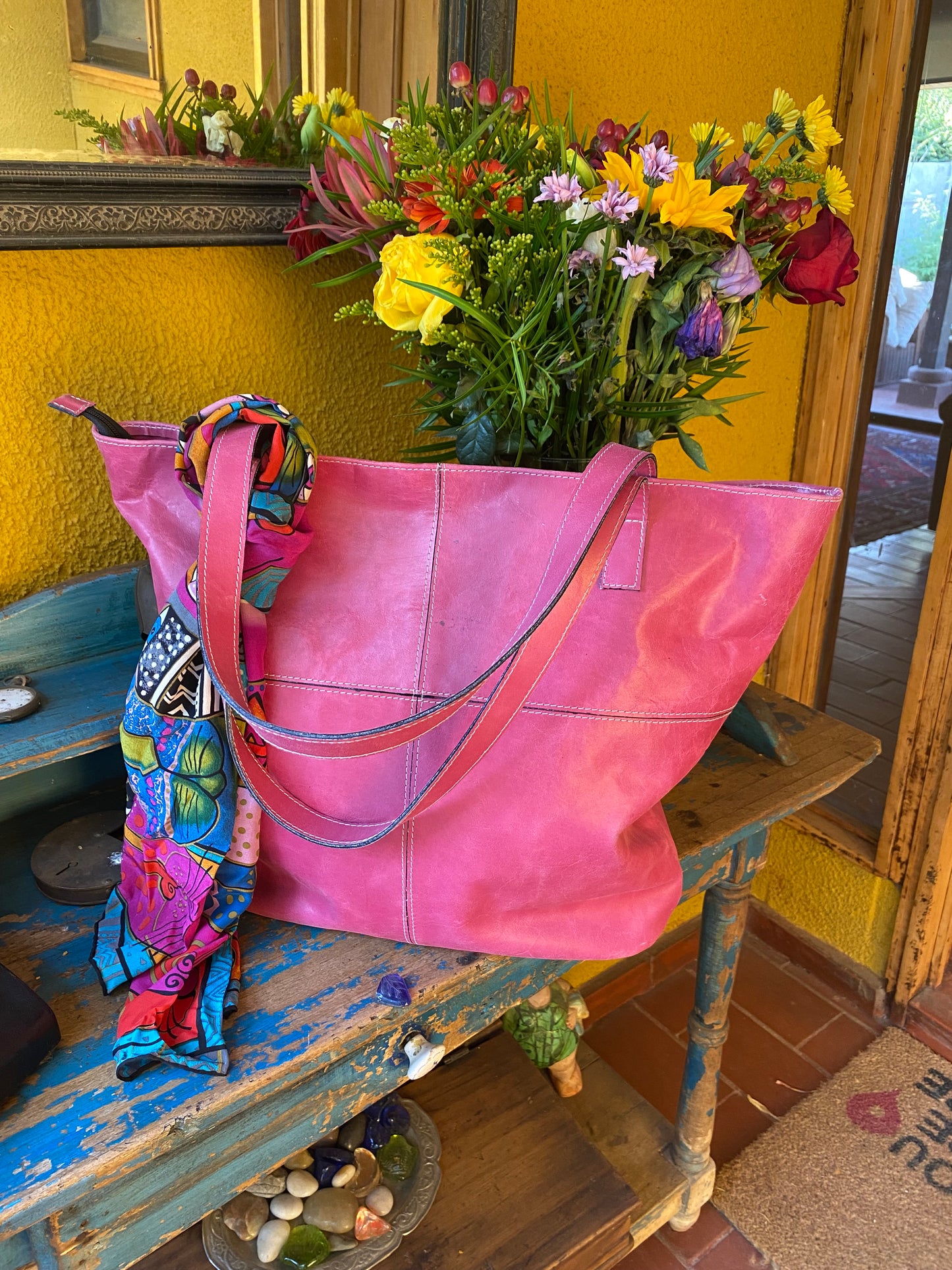 Cartera Cruz Fucsia