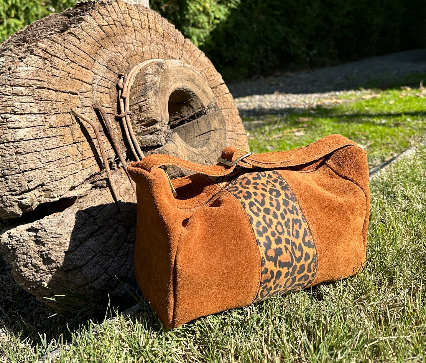 Neceser Reno Tabaco y Animal Print