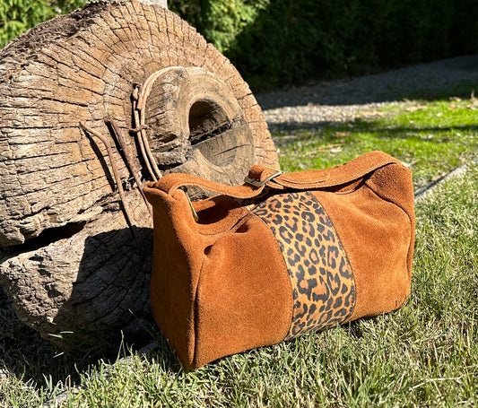 Neceser Reno Tabaco y Animal Print