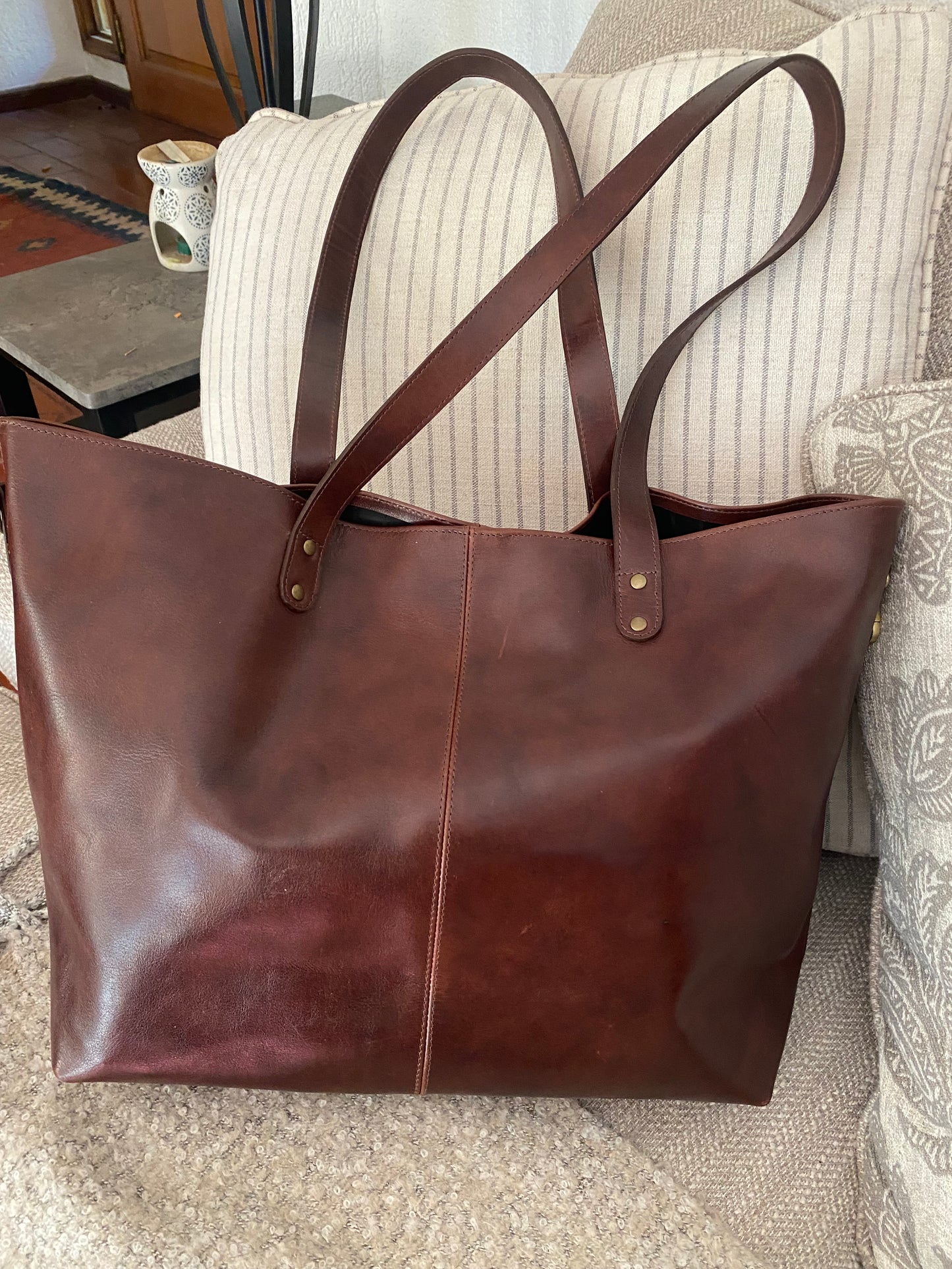 Cartera Paulina Cuero Chocolate