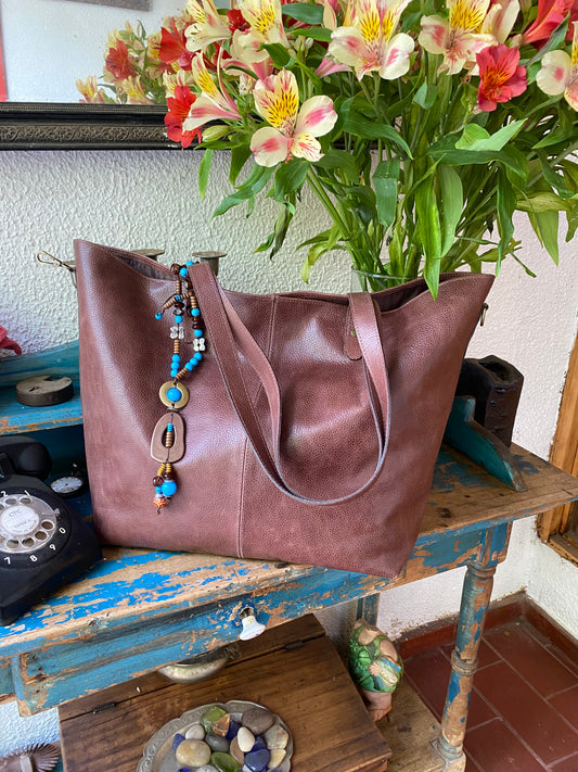 Cartera Paulina Chocolate granos