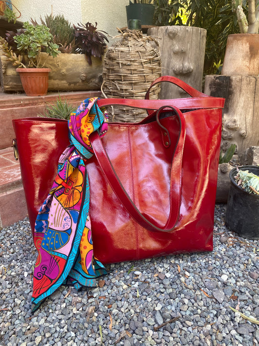 Cartera Paulina Rojo Italiano.