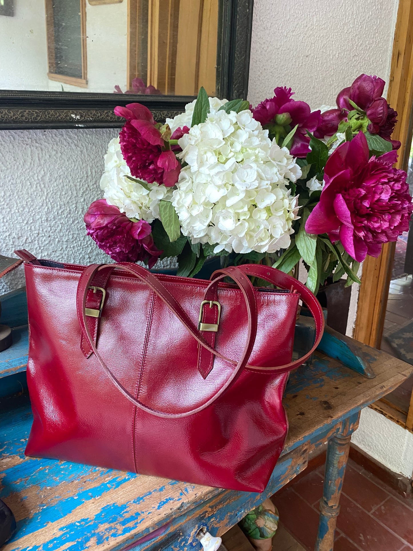 Cartera Pascuala Rojo Italiano