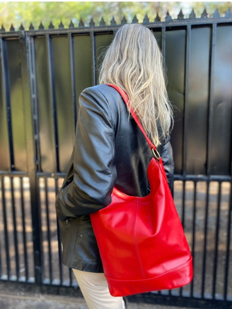 Cartera Argollas Rojo