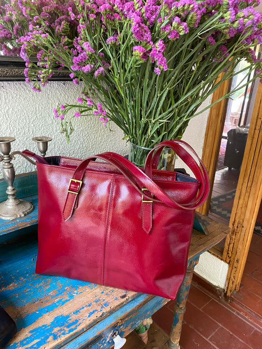 Cartera Pascuala rojo italiano