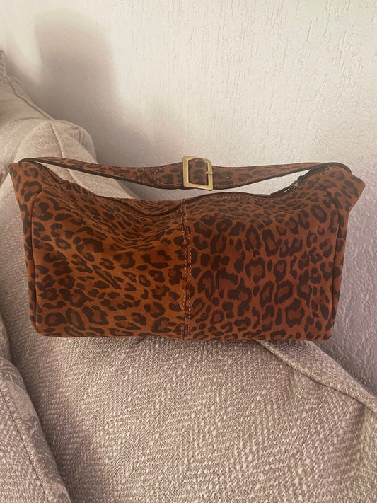 Neceser cuero tabaco Animal Print