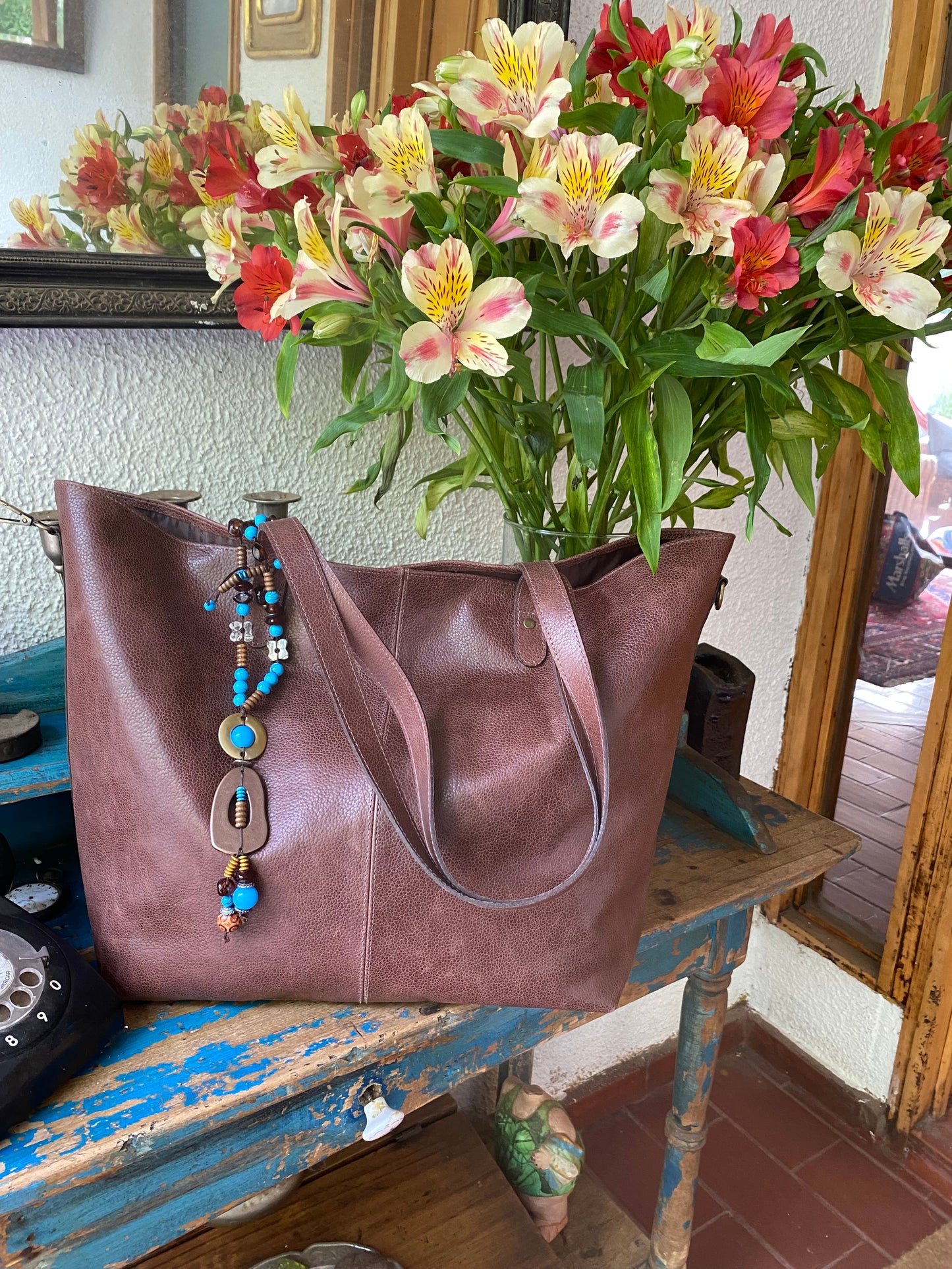 Cartera Paulina Chocolate granos