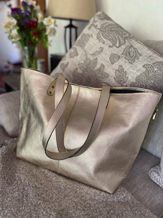 Cartera Paulina Plateada