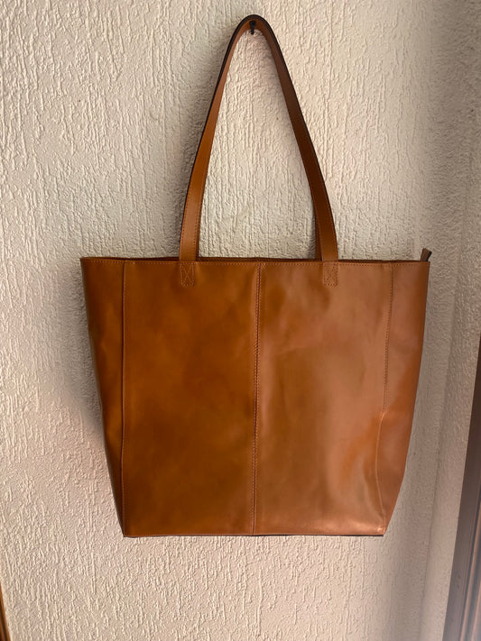 Cartera Sophia cuero Caramelo
